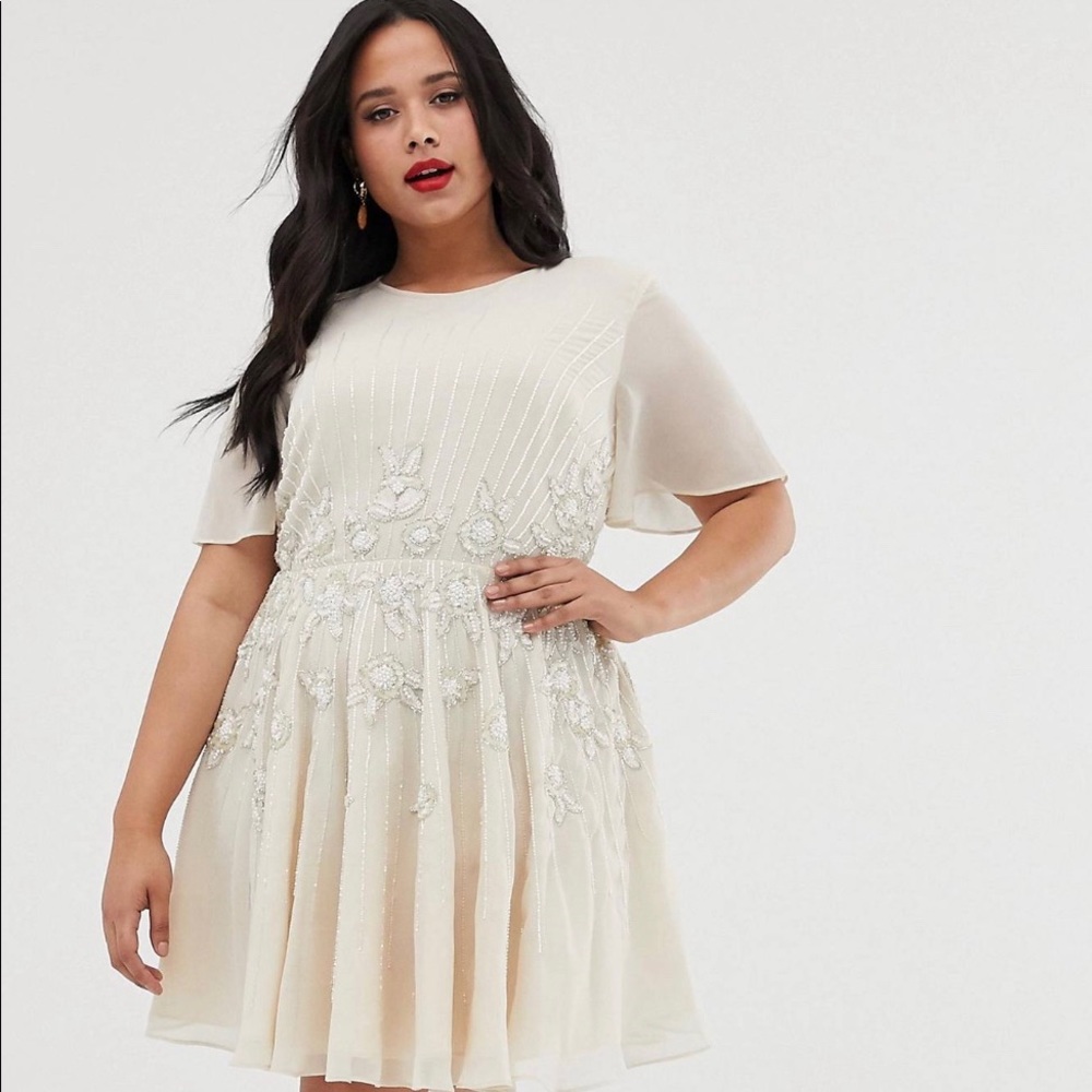 ASOS Curve Embellished Smock Dress